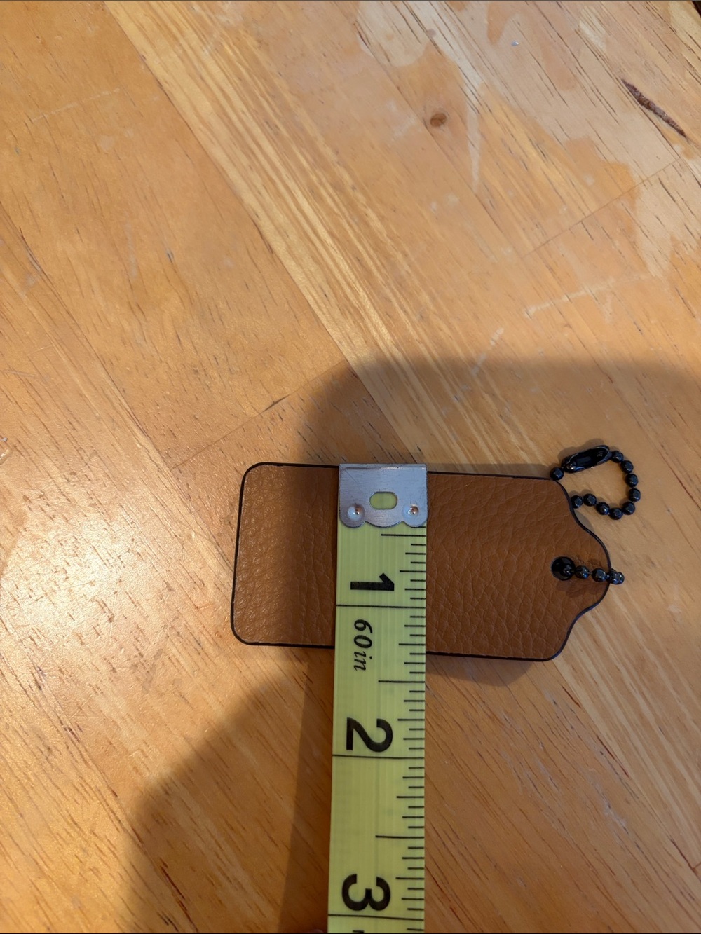 Coach Leather Tag - Cognac Brown - Picture 5 of 6